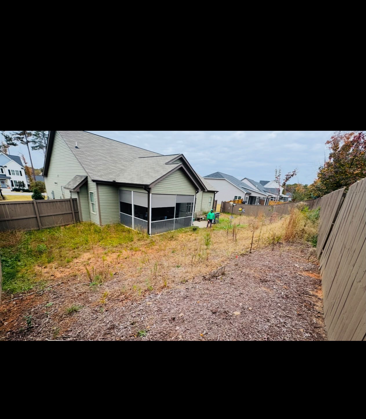 Project 1 before landscaping work