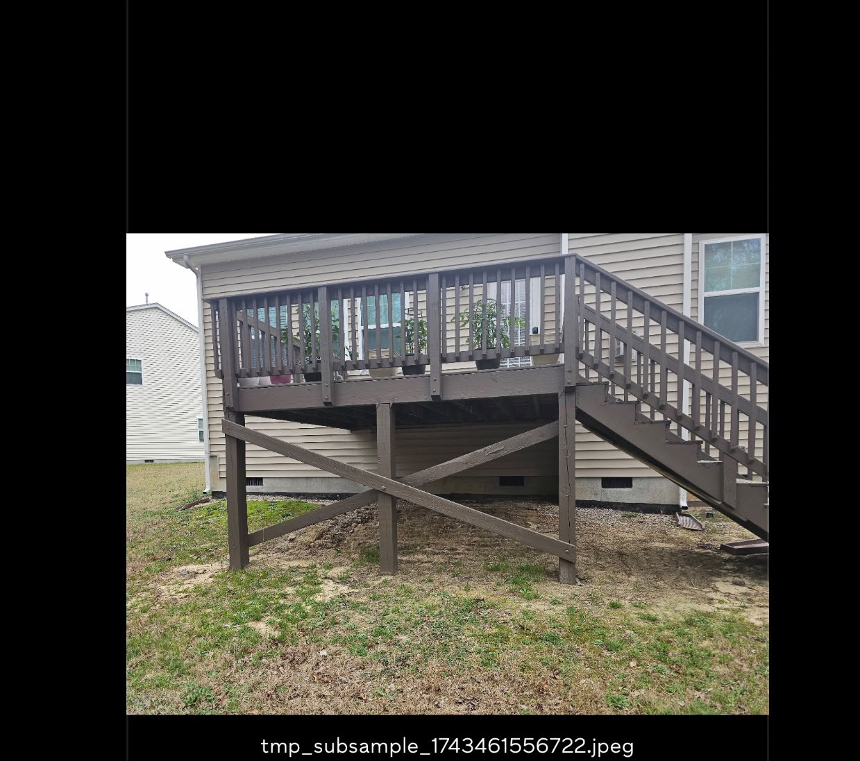 Project 2 before landscaping work